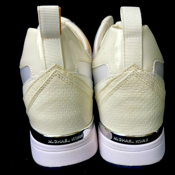 MICHAEL KORS CROC LEATHER LOGO HIGH TOP PLATFORM SNEAKERS - 8.5 - NEW !!๐ฅ๐ - Picture 7 of 12